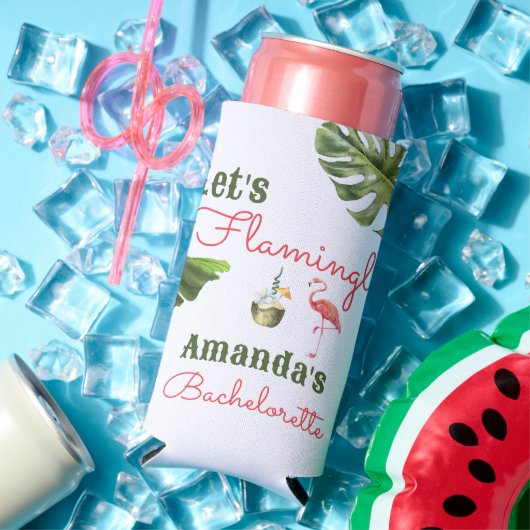 Palm Springs laatste flamingle vrijgezellenfeest Seltzer Blikjeskoeler (Insitu Zomer)