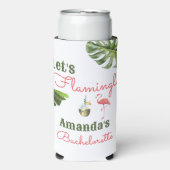 Palm Springs laatste flamingle vrijgezellenfeest Seltzer Blikjeskoeler (Seltzer Voorkant)