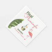 Palm Springs laatste flamingle vrijgezellenfeest Servet (Hoek)