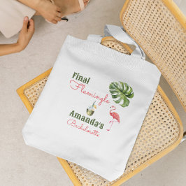 Palm Springs laatste flamingle vrijgezellenfeest Tote Bag