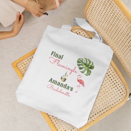 Palm Springs laatste flamingle vrijgezellenfeest Tote Bag