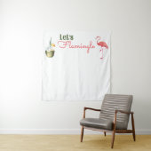 Palm Springs laatste flamingle vrijgezellenfeest Wandkleed (In situ)