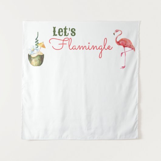 Palm Springs laatste flamingle vrijgezellenfeest Wandkleed (Voorkant)