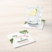 Palm Springs Laatste Vlammende Meidenavakantie Kartonnen Onderzetters (Insitu)