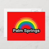 PALM SPRINGS LGBT PRIDE RAINBOW BRIEFKAART (Voorkant / Achterkant)