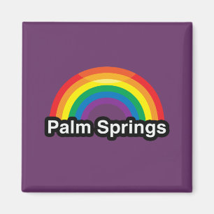 PALM SPRINGS LGBT PRIDE RAINBOW MAGNEET