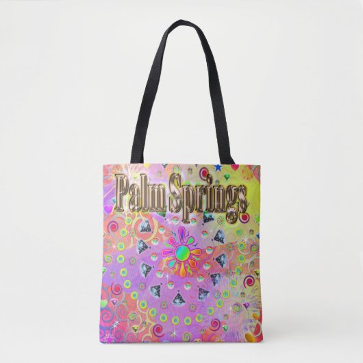 Palm Springs Lucky Golden Canvas tas (Voorkant)
