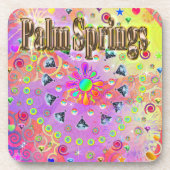 Palm Springs Lucky Golden Onderzetter (Voorkant)