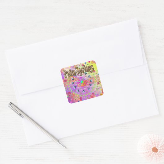 Palm Springs Lucky Golden Sticker (Envelop)