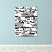 Palm Springs  MCM Print (Insitu (Houten vloer))