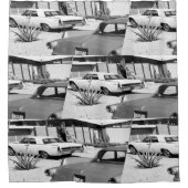 Palm Springs  MCM Print Douchegordijn (Voorkant)