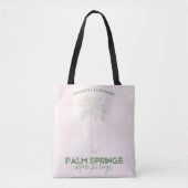 Palm Springs Meisjesuitje Tote Bag (Voorkant)