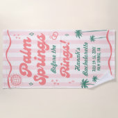 Palm Springs Meisjesuitstap Strandlaken (Voorkant)