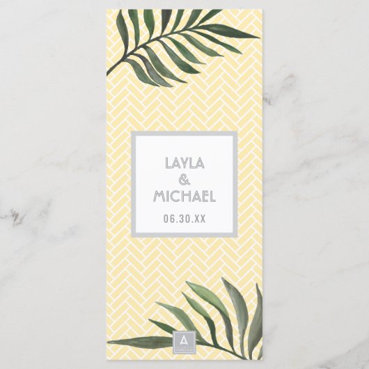 Palm Springs Menu (Achterkant)