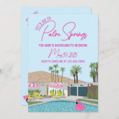 Palm Springs Mid-Century Mod uitnodiging Template (Voorkant / Achterkant)