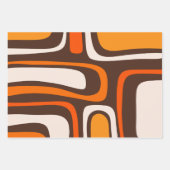 Palm Springs Mid-Century Modern Abstract Patroon Inpakpapier Vel (Voorkant 2)