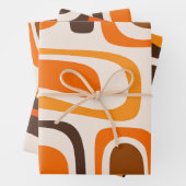 Palm Springs Mid-Century Modern Abstract Patroon Inpakpapier Vel (In situ)