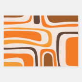 Palm Springs Mid-Century Modern Abstract Patroon Inpakpapier Vel (Voorkant)