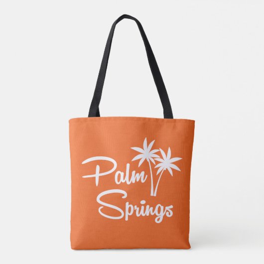 Palm Springs Mid Century Modern Canvas tas (Achterkant)