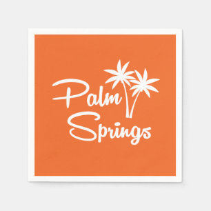 Palm Springs Mid Century Modern Paper Napkins Servet