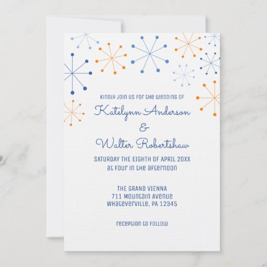 Palm Springs Mideeuw Moderne Vintage Kaart (Voorkant)