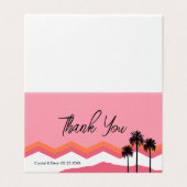 Palm Springs Modern Dank je gevouwen Kaart (Buitenkant ongevouwen)