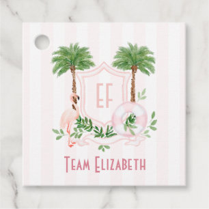 Palm Springs Monogramme Meidenavakantie Bedankjes Labels