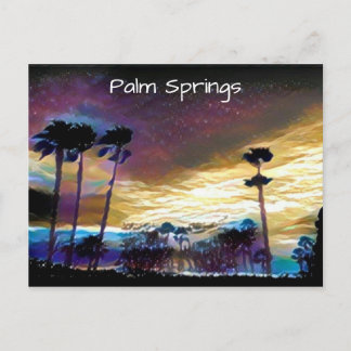 Palm Springs Night Briefkaart