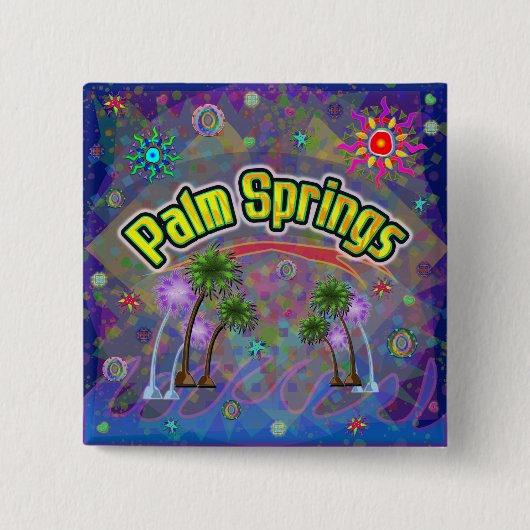 Palm Springs Noble Voyage Button (Voorkant)