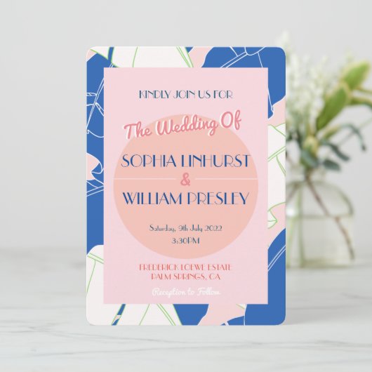 Palm Springs Paradise Moderne Wedding (Staand voorkant)