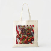 Palm Springs Pink House Canvas tas | Retrowoestijn (Voorkant)