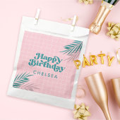 Palm Springs Pool Party Pink Adult Birthday Bedankzakje