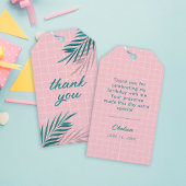 Palm Springs Pool Party Pink Adult Birthday Cadeaulabel