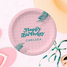 Palm Springs Pool Party Pink Adult Birthday