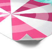 Palm Springs Pool Party Pink Adult Birthday Poster (Hoek)