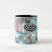 Palm Springs Poolside Midcentury Retro Coffee Mok (Center)