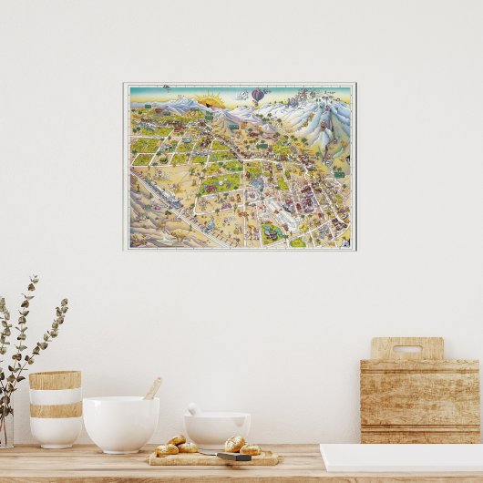 Palm Springs-Poster Poster (Keuken)