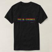 Palm Springs Pride T-shirt | Regenboogvlag (Design voorkant)