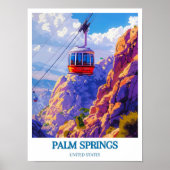 Palm Springs Print - Palm Springs Aerial Tramway (Voorkant)