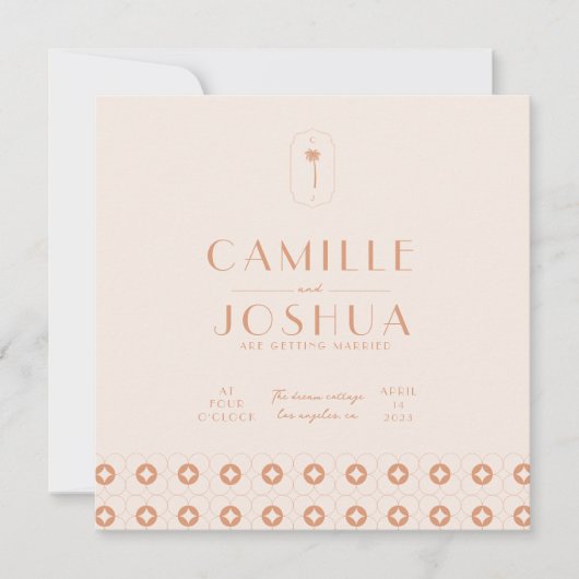 Palm Springs retro bruiloft (Voorkant)