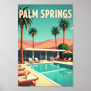 Palm Springs – Retro Paradijs Poster