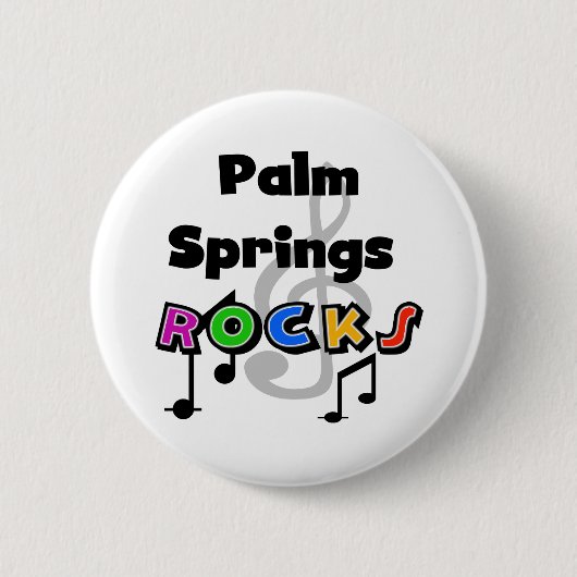 Palm Springs Rocks Ronde Button 5,7 Cm (Voorkant)