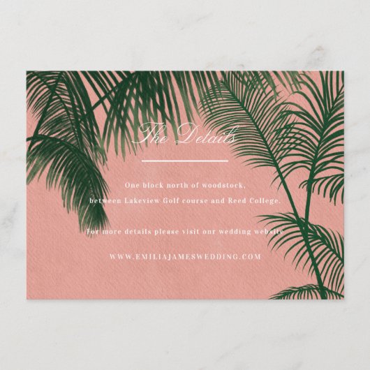 Palm Springs Routebeschrijving Kaart (Voorkant)