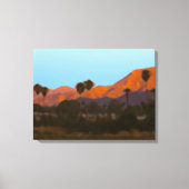 Palm Springs San Jacinto Mountains Uitzicht Canvas Afdruk (Voorkant)