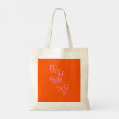 Palm Springs Sinaasappel en roze Tote Bag (Achterkant)