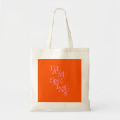 Palm Springs Sinaasappel en roze Tote Bag (Voorkant)