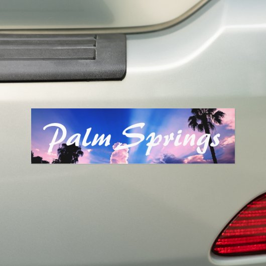 Palm Springs Sky Bumpersticker (Op auto)