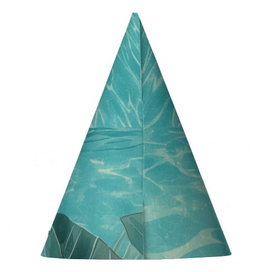 Palm Springs Summer Birthday Party Roze Feesthoedjes (Achterkant)