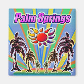 Palm Springs Summer Love Magnet (Voorkant)