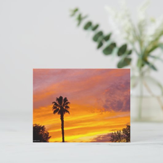 Palm Springs Sunset Briefkaart (Staand voorkant)